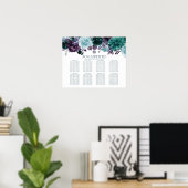 Moody Boho | Tableau de sièges Bouquets floraux Tu (Bureau à domicile)