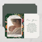 Moody Botanical Year In Review Carte De Vacances (Devant / Derrière)