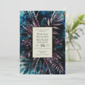 Moody Bouquet faire-part de mariage botanique (Debout devant)