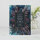 Moody Bouquet faire-part de mariage botanique (Debout devant)
