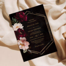 Moody Bourgondië Blush Roze Bloemen Pioenrozen Bru