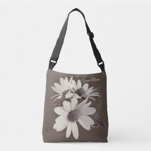 Moody Brown Daisy in warme mocha tonen Crossbody Tas