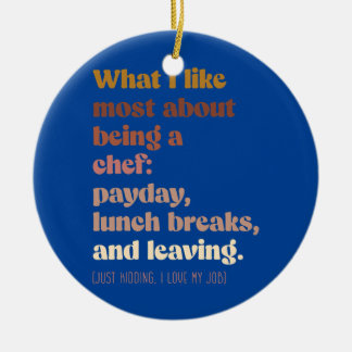 Moody chef Boho grappig Keramisch Ornament