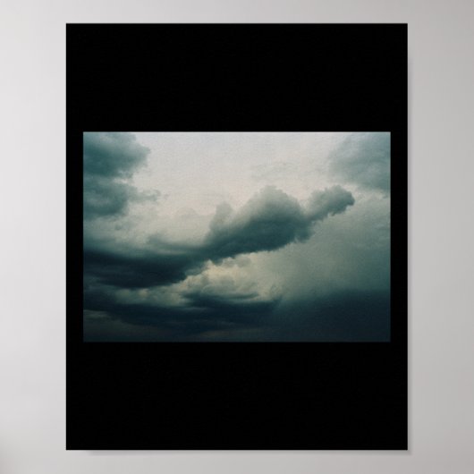 Moody Clouds Sky Sticker Poster (Voorkant)