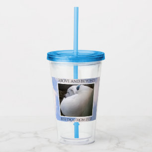 Moody Cloudy Sky Best Dog Mam Cute Blue Acryl Drinkbeker