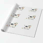 “Moody Cow” Wrapping Paper Cadeaupapier (Uitgerold)