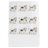 “Moody Cow” Wrapping Paper Medium Cadeauzakje (Achterkant)