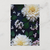 Moody Dahlia Floral Details Carte de boîtier (Dos)