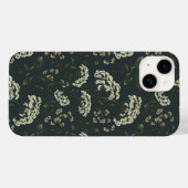 Moody Dark  Bloemen Print Telefoonhoes Case-Mate iPhone Case (Achterkant (horizontaal))