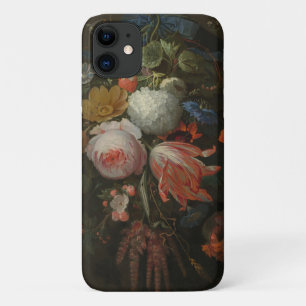 Moody Dark Floral  Art iPhone / iPad hoesje
