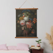 Moody Dark Floral kunst Hangend Wandkleed (Slaapkamer)