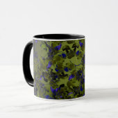 Moody Dark Hop Vine Abstract Design Coffee Mok (Voorkant links)