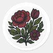 Moody Dutch Floral Sticker (Devant)