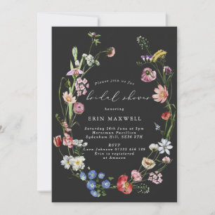Moody Dutch Floral Wreath Vrijgezellenfeest Kaart