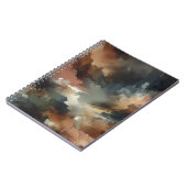 Moody Earth Tone Abstrait Art Carnet (Côté gauche)