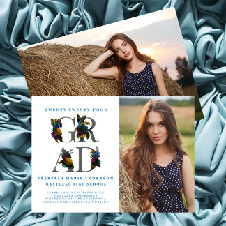 MOODY ELEGANT FLORAL FOTO AFSTUDEREN AANKONDIGING