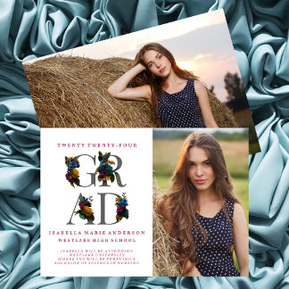 MOODY ELEGANT FLORAL FOTO AFSTUDEREN AANKONDIGING
