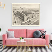 Moody Estabrook & Andersons Shoe Manufacturers Canvas Afdruk (Insitu (Woonkamer))