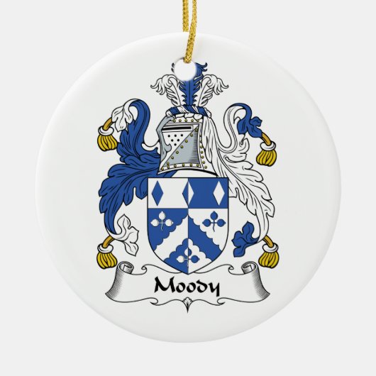 Moody Family Crest Keramisch Ornament (Voorkant)