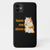 Moody fat cat leave me alone   Case-Mate iPhone case (Achterkant)