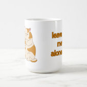 Moody Fat cat me laisse seule tasse de café (Centre)