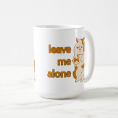 Moody Fat cat me laisse seule tasse de café (Devant droit)