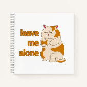 Moody fat laat me alleen notitieboek (Voorkant)