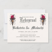 Moody Floral Gothic Crimson Roos Kaart (Voorkant)