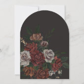 Moody Florals Arch Wedding Invitation (Dos)