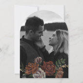 Moody Florals Arch Wedding Invitation (Dos)