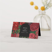 Moody Florals Black Arch Burgundy Red Wedding (Achterkant)