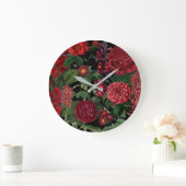 Moody Florals Black en Burgundy  Grote Klok (Huis)