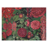 Moody Florals Black en Burgundy  Tafelkleed (Voorkant (Horizontaal))