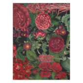 Moody Florals Black en Burgundy  Tafelkleed (Voorkant)