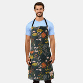 Moody Florals gepersonaliseerd Schort (Gedragen)