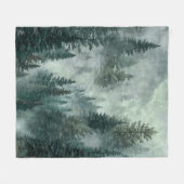 Moody Forest Fleece Deken (Voorkant (Horizontaal))