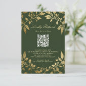 Moody Forest Foliage Frame Modern Classic QR RSVP (Debout devant)