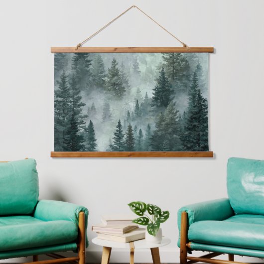 Moody Forest  Hangend Wandkleed (Woonkamer)