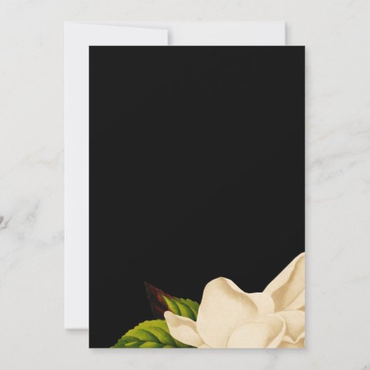 Moody Garden Floral Wedding Kaart (Achterkant)