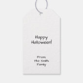 Moody Ghost & Black Cat Halloween Cadeaulabel (Achterkant)