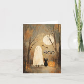  Moody Ghost & Black Cat Kaart (Voorkant)