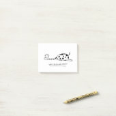 Moody giraffe afbeelding met woordspeling post-it® notes (Op bureau)