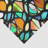 Moody Glas in lood-effectontkoppelingspiekpapier Tissuepapier (Detail)