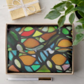 Moody Glas in lood-effectontkoppelingspiekpapier Tissuepapier (Geschenk)