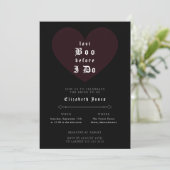 Moody Gothic Bridal Shower Invitation (Debout devant)