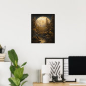 Moody Gothic Moon Art Imprimer Poster (Bureau à domicile)