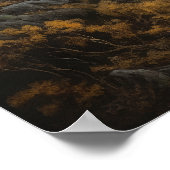 Moody Gothic Moon Art Imprimer Poster (Coin)
