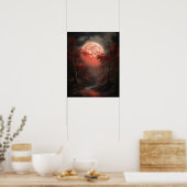 Moody Gothic Moon Art Imprimer Poster (Cuisine)