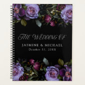 Moody Gothic Purple Floral Mariage (Devant)