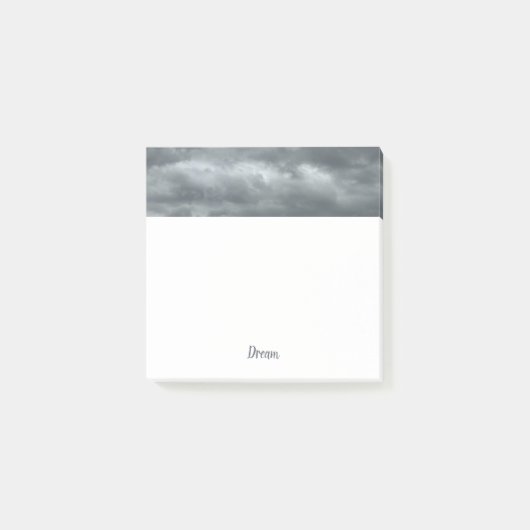 Moody Grey Clouds Square Post-it® Notes (Voorkant)